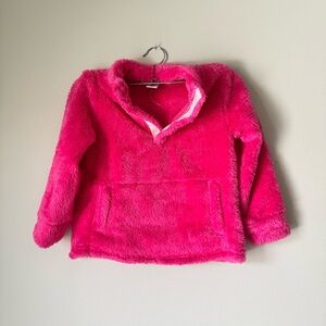 NWT Baby Gap girls size 3 hot pink 1/4 button up pullover